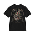 Floral Hannya Mask Tee – Black – Back view