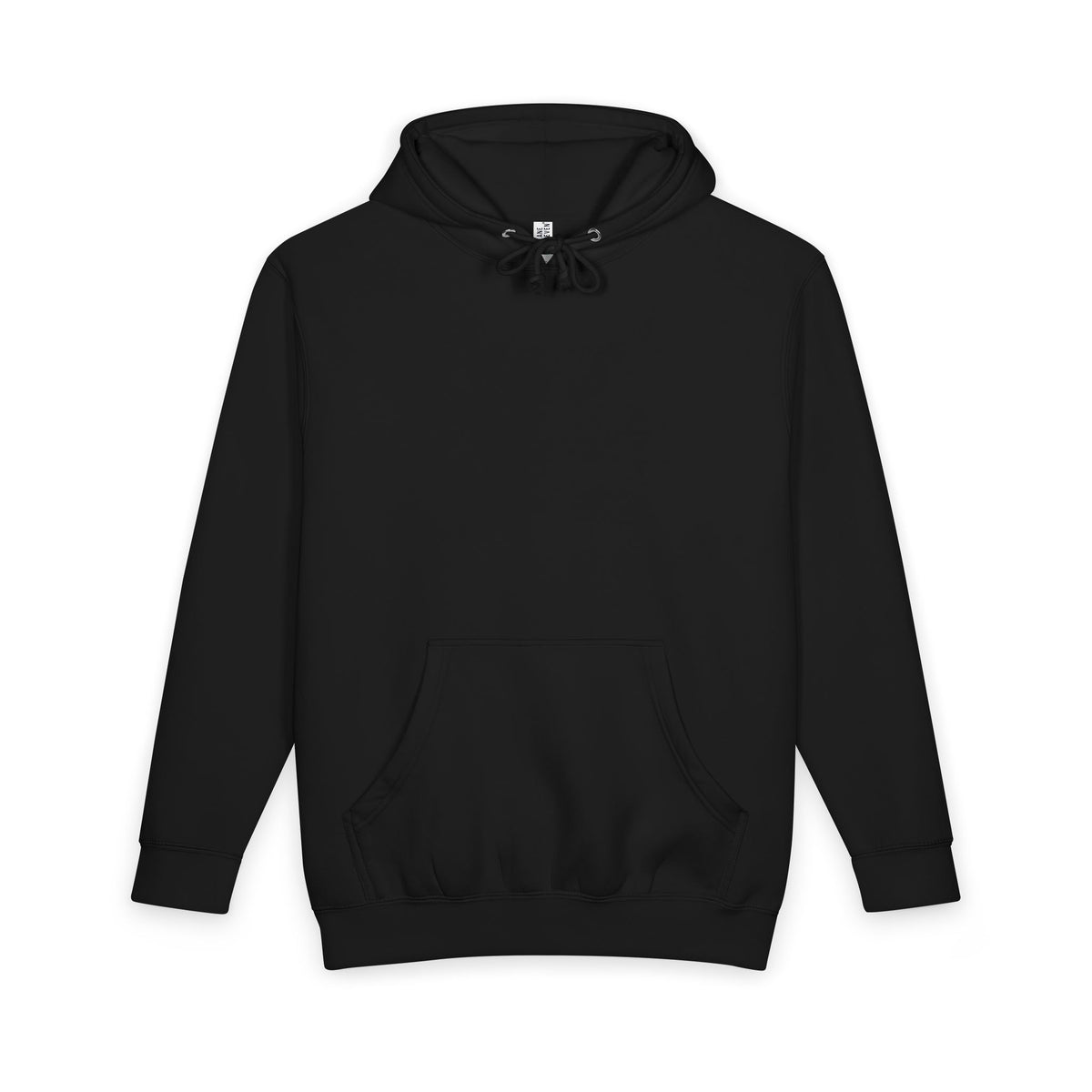 Don’t Think Much Hoodie – Black – Front view
