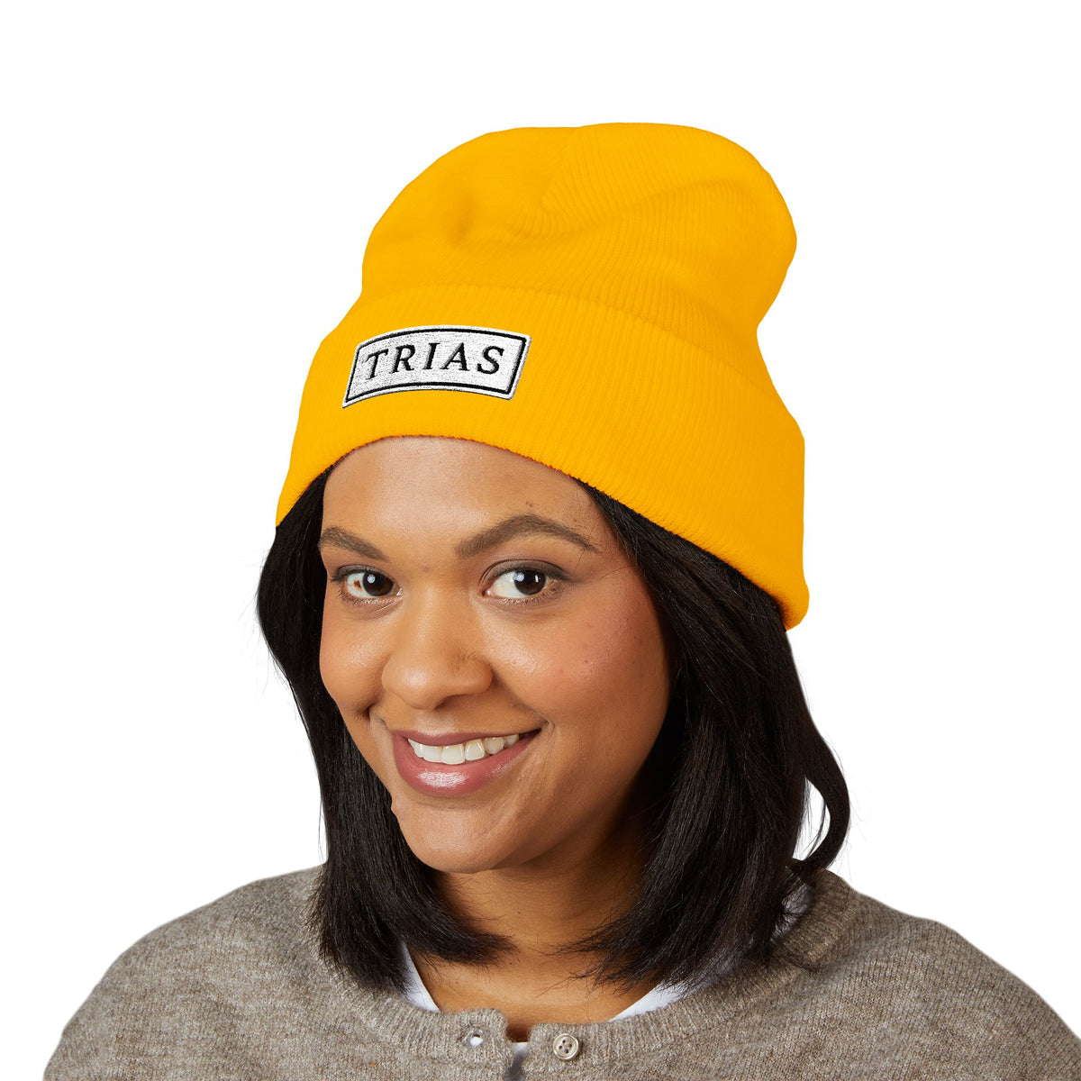 TRIAS Everyday Cuffed Beanie – Royal – Back view
