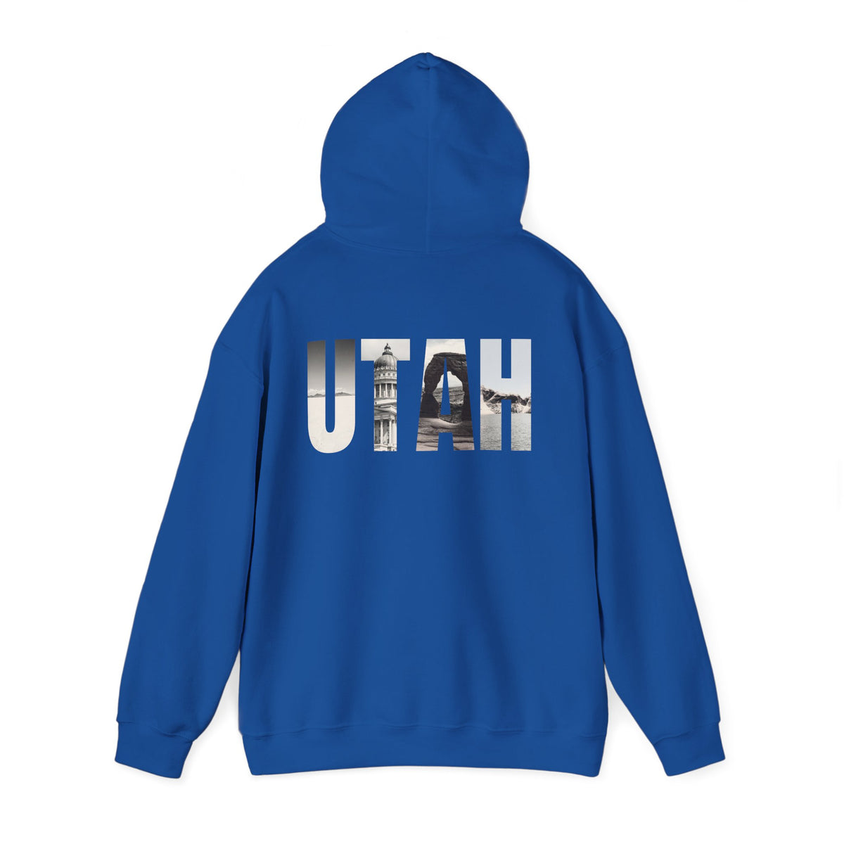 Utah Landscapes Hoodie – Royal – Detail view 1