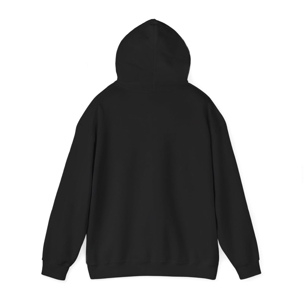 TRIAS Essential White Hoodie – Navy – Back view