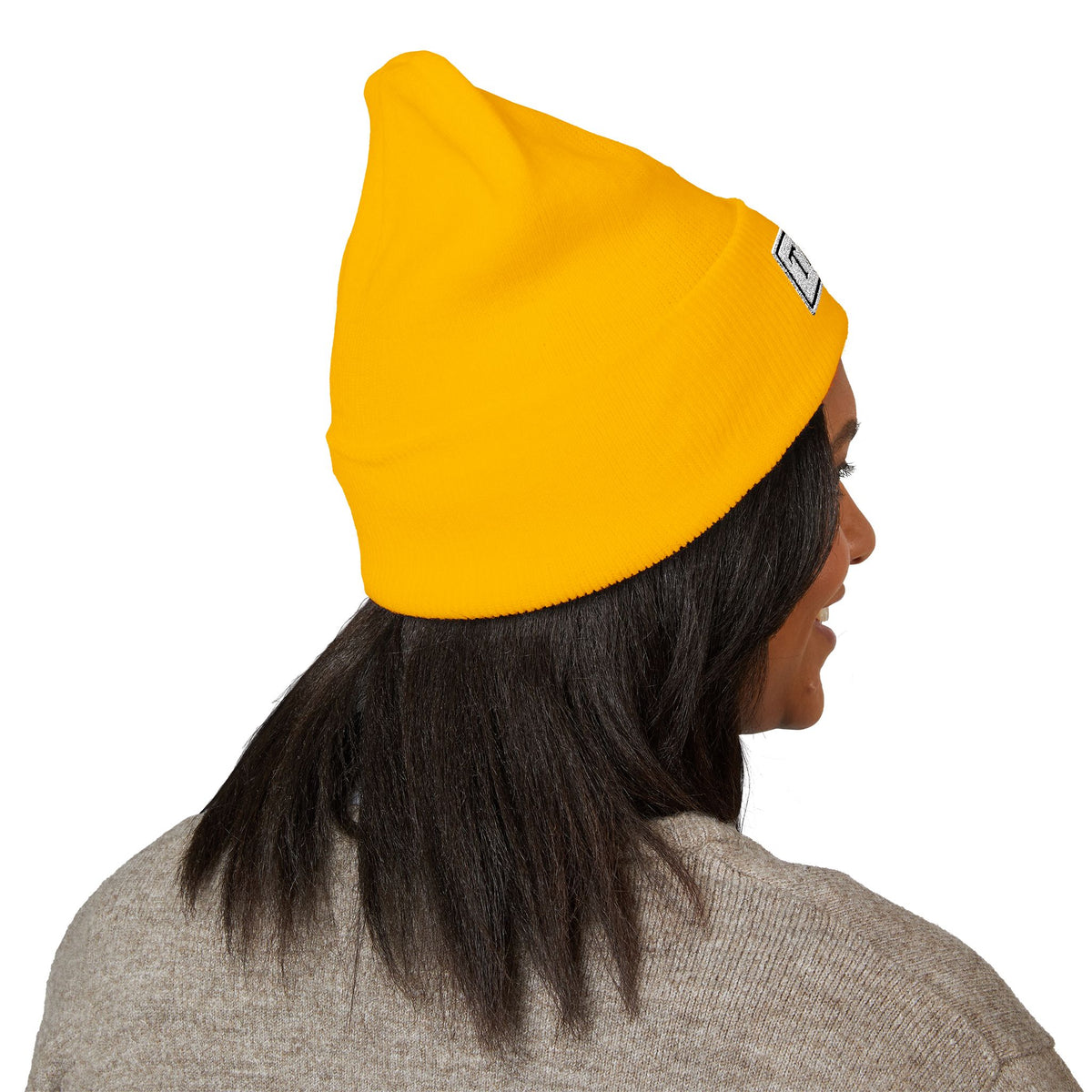 TRIAS Everyday Cuffed Beanie – Navy – Back view