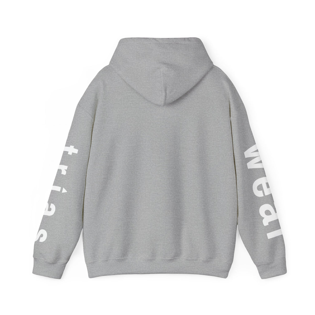 TRIAS Sleeve Print Hoodie – Black – Detail view 1