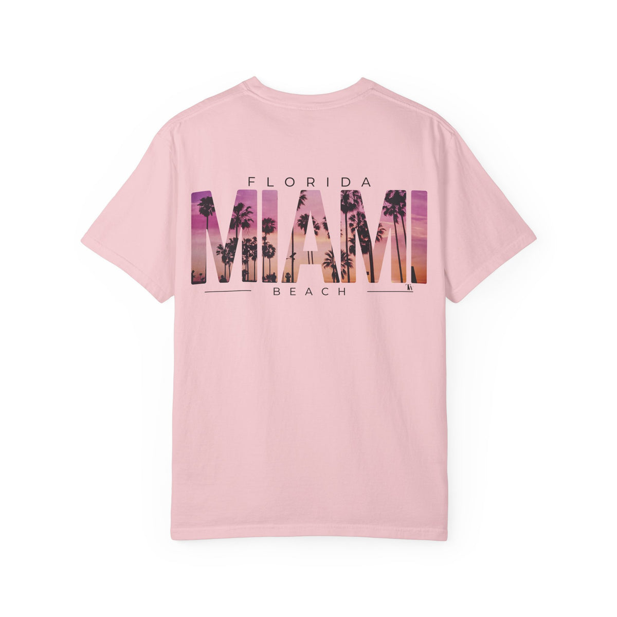 Miami Beach Sunset Tee – Blossom – Back view
