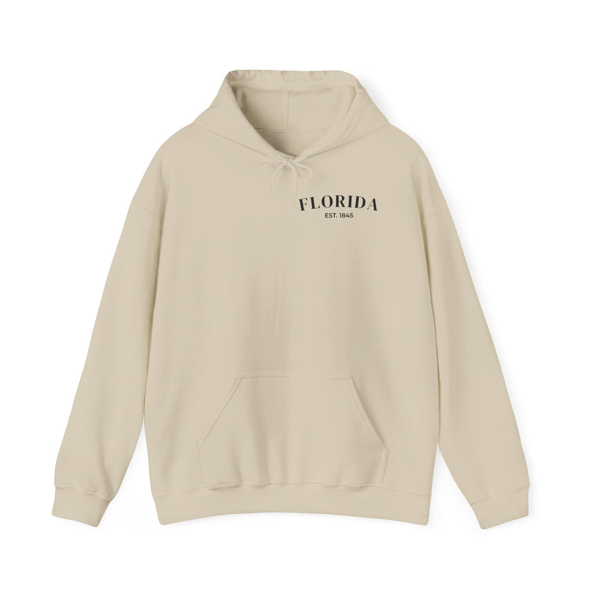 Miami Beach Sunset Hoodie – Sand – Front view