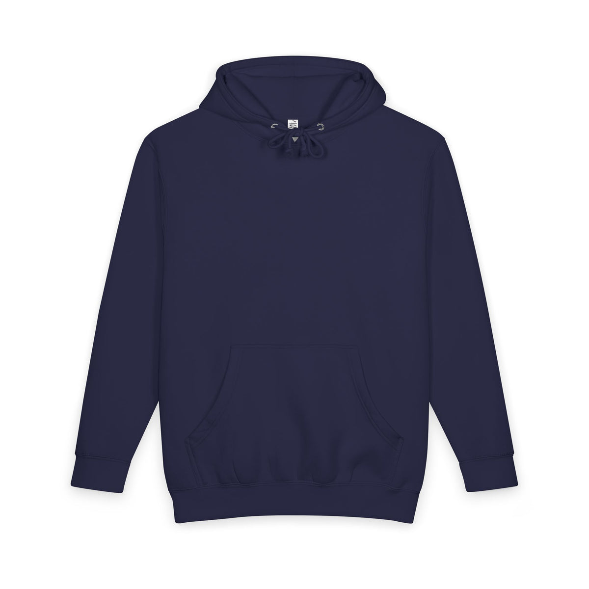 Don’t Think Much Hoodie – Navy Blue – Front view