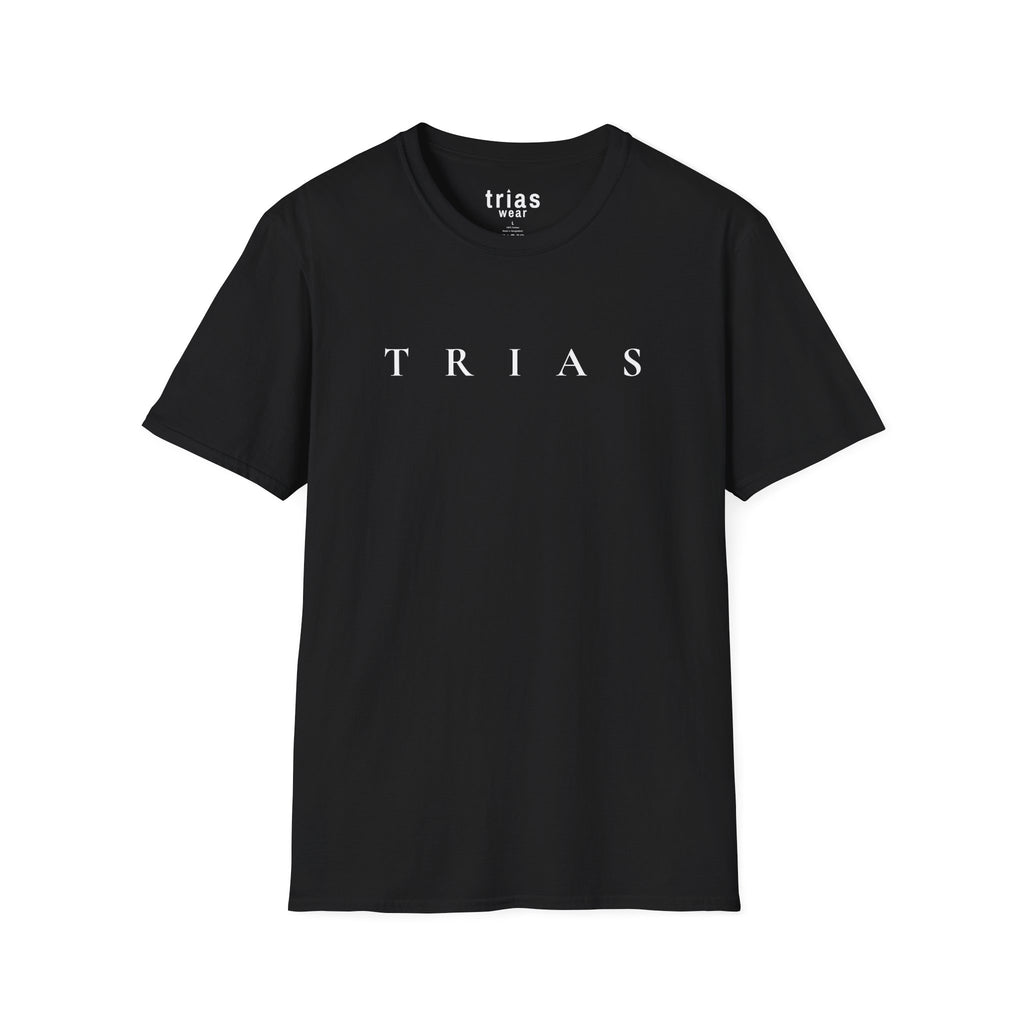 TRIAS Classic Logo Tee – Black – Front view