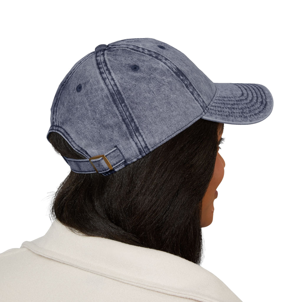 TRIAS Vintage Embroidered Cap – Black – Detail view 2